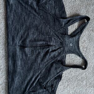 Lululemon Athletica Heathered Black Tank Top